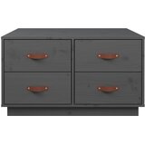  Stolić za kavu sivi 80 x 80 x 45 cm od masivne borovine | shoptok.hr
