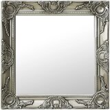  Zidno ogledalo u baroknom stilu 50 x 50 cm srebrno | shoptok.hr