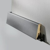 LOGOCLIC Zaključna letev K58 D jeklo mat (260 cm x 19 mm x 58 mm, MDF) | Shoptok.si