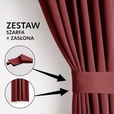 AmeliaHome curtain BLACKOUT color pink style classic silver eyelets type of material - textiles blackout 140x245 | shoptok.hr