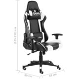  Okretna igraća stolica bijela PVC | shoptok.hr
