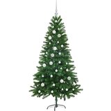 vidaXL Božično drevo med 150 LED z stojalom Zelena 150 cm PE | Shoptok.si