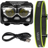  LED punjiva naglavna lampa sa senzorom 2xLED/5W/5V/3xAAA IP65 500 lm 1200 mAh | Eponuda.com