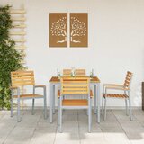  Vrtna stolica 4 pcs Smeđa 56 x 57 x 87 cm Čvrsto drvo akacije | shoptok.hr