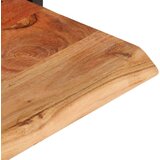  Stenske police 2 kosa 80x25x35 cm trden akacijev les in jeklo, (20601068) | Shoptok.si