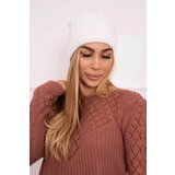 Kesi Cap with fleece Anna K238 white Cene