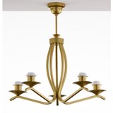 Jupiter 2110 - Luster na šipci KASZMIR 5xE27/15W/230V bela/zlatna/dekor mermera | Eponuda.com