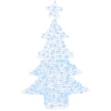  Božićno drvce s 100 LED svjetlima Hladna bijela 120 cm Akril | shoptok.hr