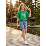 Sinsay Pamučna majica s natpisom | shoptok.hr