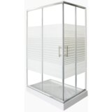 Sanotechnik pravokotna pršna tuš kabina, črtasta 80x120 (P8012C) | Shoptok.si