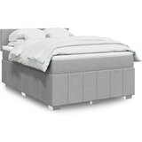vidaXL Krevet box spring s madracem svjetlosiva 160x200 cm tkanina | shoptok.hr