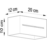  Stenska svetilka LOBO MAXI siva, (21347225) | Shoptok.si