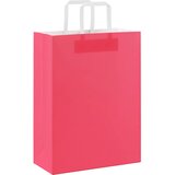  Papirnate vrećice 250 kom s ručkama ružičaste 26x12x35 cm | shoptok.hr