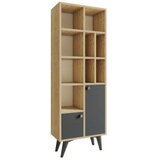 Woody Fashion Polica 60x170x30cm Antracit-Hrast | Eponuda.ba