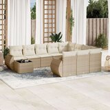  11-dijelni set vrtnih sofa od poliratana s jastucima bež | shoptok.hr