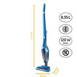 First pokončni sesalec, Cyclon, sivo-moder | Shoptok.si