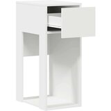 vidaXL Računalniški stolp s predalom bela 30x44x74 cm | Shoptok.si
