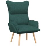 vidaXL Sproščujoči stol temno zelena tkanina, (22054311) | Shoptok.si