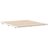 vidaXL Posteljni okvir Bela 180 x 210 cm Trdna borovina | Shoptok.si