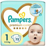 Pampers Plenice Premium Care, velikost 1, 2-5 kg, 72 kom. | Shoptok.si