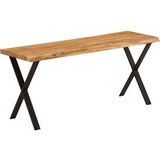  Klupa sa živim rubom 105 cm od masivnog bagremovog drva | shoptok.hr