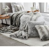 Ambiente krznena odeja 150/200 cm srebrne barve | Shoptok.si