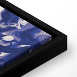  Slika - Ancient vineyard - three women in a portal painted with blue ink 120x80 U crnom drvenom okviru | shoptok.hr