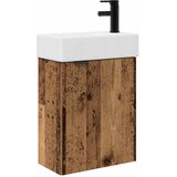 vidaXL Kopalniška omarica s tapo Star les 45,5 x 22,5 x 84 cm, (5000245765) | Shoptok.si