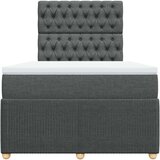 vidaXL Krevet box spring s madracem tamnosivi 120 x 190 cm tkanina | shoptok.hr