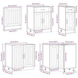  11-dijelni set kuhinjskih ormarića Lucca konstruiranog drva | shoptok.hr