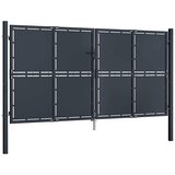  Vrtna vrata Čelik 300x150 cm Antracit | shoptok.hr