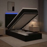  od pjene s madracem i LED-om Crna 90 x 190 cm Baršun | shoptok.hr
