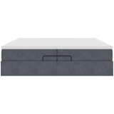 vidaXL Okvir kreveta s madracima tamnosivi 200x200cm baršunasti | shoptok.hr