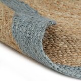  Ručno rađeni tepih od jute s maslinastozelenim rubom 120 cm | shoptok.hr