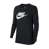 Nike Majice z dolgimi rokavi W NSW TEE ESSNTL LS ICON FTR Črna Cene