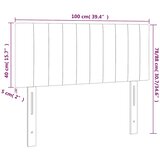 LED uzglavlje tamnozeleno 100x5x78/88 cm baršunasto | shoptok.hr