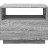  Stolić za kavu s LED svjetlima siva boja hrasta 50x49x40 cm | shoptok.hr
