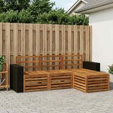  Set vanjskih sofa 4 kom. Prirodna | shoptok.hr
