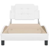  Okvir za krevet s uzglavljem bijeli 80 x 200 cm od umjetne kože | shoptok.hr