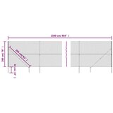  Žičana ograda sa šiljastim držačima antracit 2 x 25 m | shoptok.hr