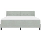 Krevet s opruga kutije Svijetlo siva 200 x 180 cm Baršun | Eponuda.com