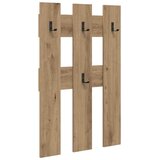  Vješalica za kapute na zidu Umjetnički hrast 65 x 3 x 100 cm | shoptok.hr