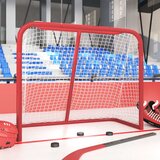  Gol za hokej crveno-bijeli 183 x 71 x 122 cm od poliestera Cijene
