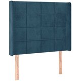  box spring s madracem LED tamnoplavi 100x200 cm baršun | shoptok.hr
