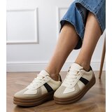 Gemre Beige women's platform sneakers Serila | Shoptok.si