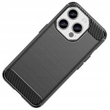 HURTEL Futrola Carbon Shield TPU za Apple iPhone 15 Pro Max - Crna | shoptok.hr
