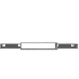 TV ormar za montažu na zid Zidna montaža Betonska siva - Betonska siva 220 cm | shoptok.hr