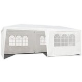Multi Garden komercijalni vrtni paviljon šator – 3 × 6 m, 6 zidova, bijeli | shoptok.hr