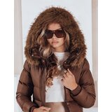 DStreet Kurtka zimowa damska pikowana z futerkiem STYLEBELLA biała TY4610 | Shoptok.si