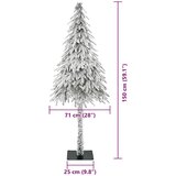 vidaXL Božično drevo med 150 LED z stojalom Bela 150 cm PE in jeklo | Shoptok.si